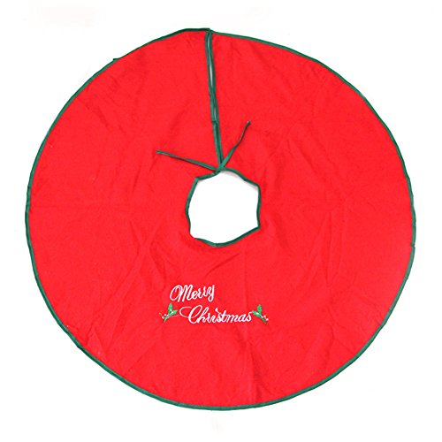 DELEY Traditionnelle noël décoration cache couvre-pied de sapin père noël arbre jupe christmas vacances fête décor diamètre 35.43 pouces joyeux noël code EAN 6943065874282 