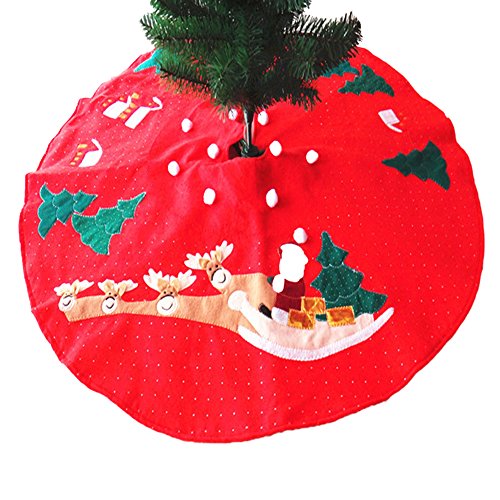 Classique noël décoration brodé grand couvre-pi...