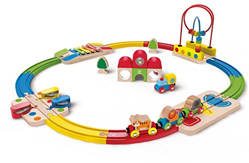 Hape - E3816 - Circuit de Train en Bois - Mon P...