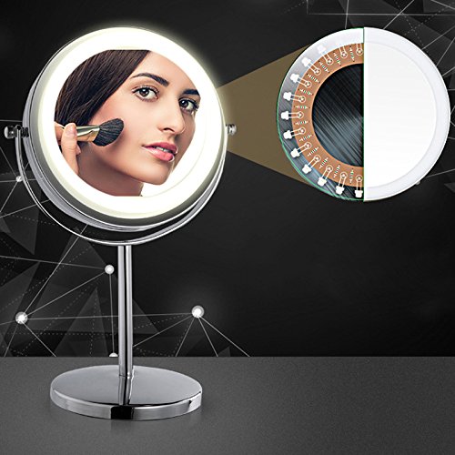 Rubility® 7 pouces LED Miroir de Courtoisie Mir...