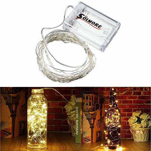 5m guirlande lumineuse 50 led avec boîte de pil...