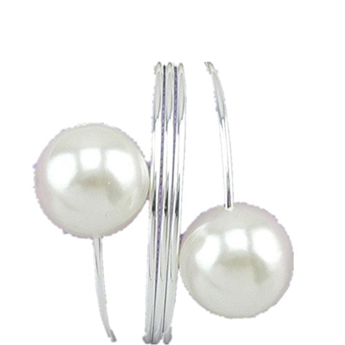 Perle banquet de mariage 30pcs serviette anneau...