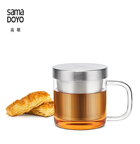 Tasse en verre moderne, filtre infusion thé, 35...