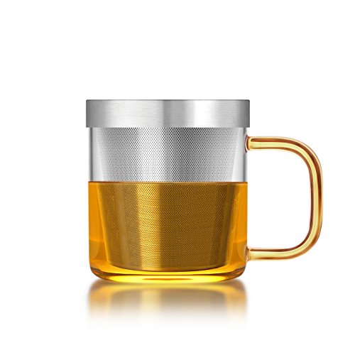 Tasse à thé avec passoire à thé, couvercle (350...