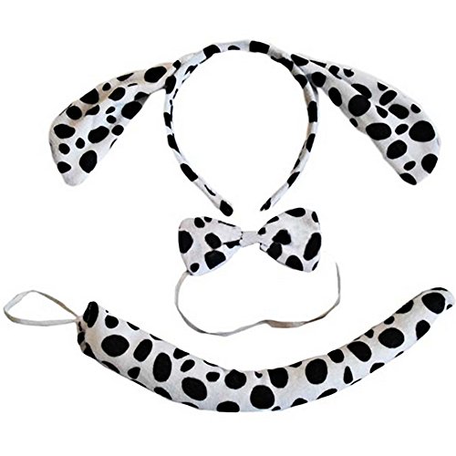 Oreilles dalmate bandeau tête bande noeud papil...