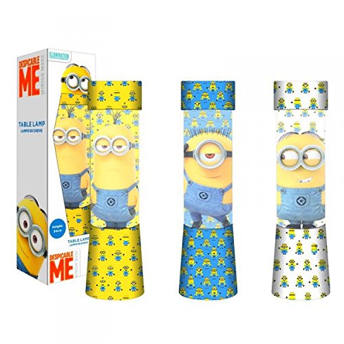 Lampe ambiance à paillettes MINIONS H 15 X L 4C...