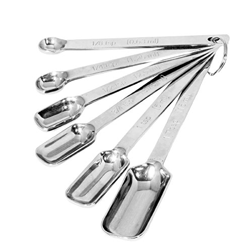 Cuillères doseuses cuillères mesures en acier inoxydable 6pcs 6951300429616 MIU COLOR