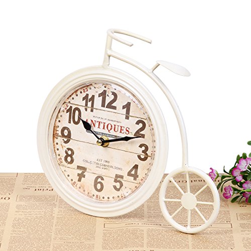 Ornements rétro artisanat peinture vélo horloge...