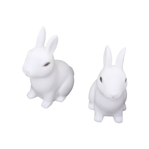- 2 lampes led colorées en forme de lapin