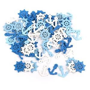 veroda Anchor et Heaume Pendentifs en bois Scra...