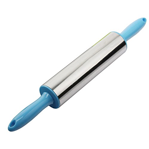 Rouleau à pâtisserie en acier inoxydable roulea...