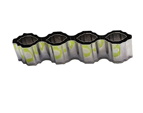 oumosi Cutter Fondant Fleur creux en acier inox...