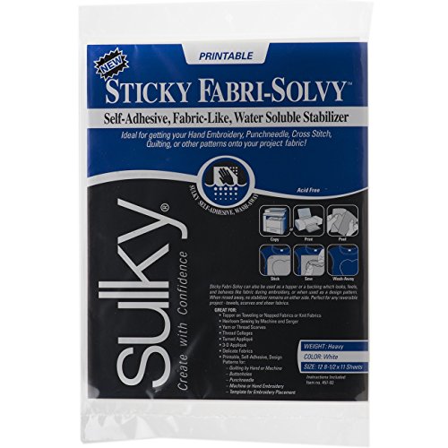 Sulky SULKY 8 1/2 X 11 Collant Fabri-Solvy stabilisateur, Lot de 12 code EAN 6953278384645 