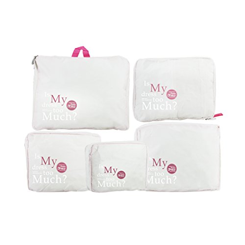 Fackface FackFace® 5pcs Sac de Rangement Bagage Emballé Multi-Fonctionnel Organisateur de Stockage Tailles Variées Pour Vacances - Blanc 6953283570729 (6953283570729)