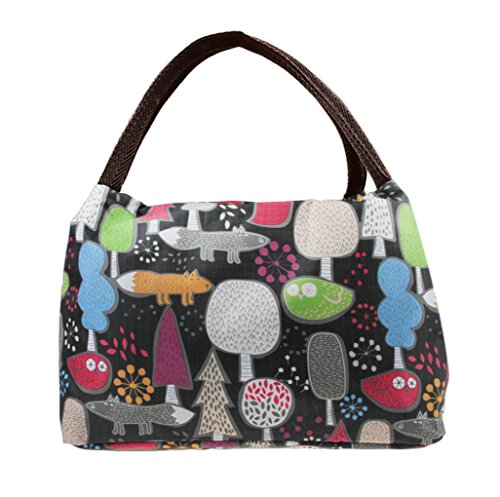 Fackface FackFace® Sac de Repas Isotherme Oxford Imperméable Portable Imprimé Bag Lunch Sacoche à Déjeuner Fraîcheur Pour Ecole/ Travail/ Maternity/ Voyage/ Pique-Nique 6953283601454 (6953283601454)