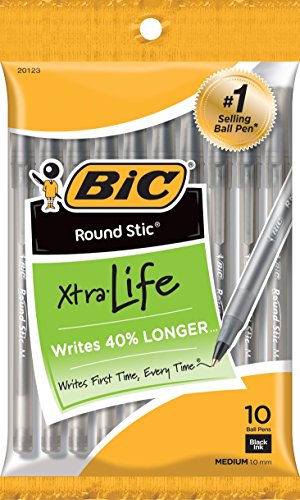 BIC Usa inc. bicgsmp101bk bic round stic stylos bille noir 10pk code EAN 6953854602477 