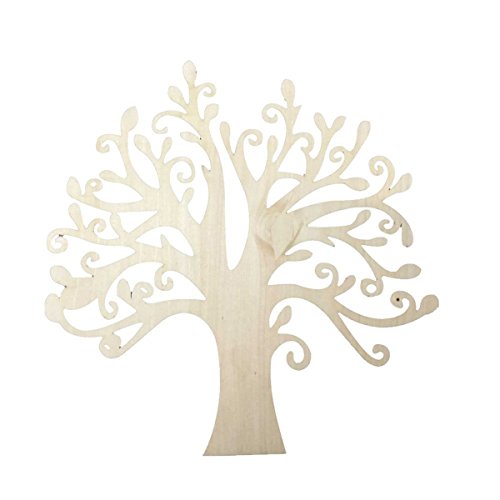 Embellissements en bois arbre 10pcs pour l'arti...