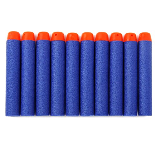 BESTOYARD 200pcs fléchettes pour bullets nerf n-strike foam darts recharge pour nerf n-strike elite series blasters kids toy gun (bleu) code EAN 6954793192913 