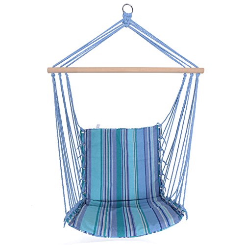 Chaise fauteuil hamac en toile colorée, assise ...