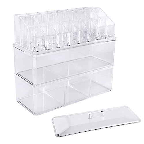 3 en 1 organiseur maquillage boîte de rangement...