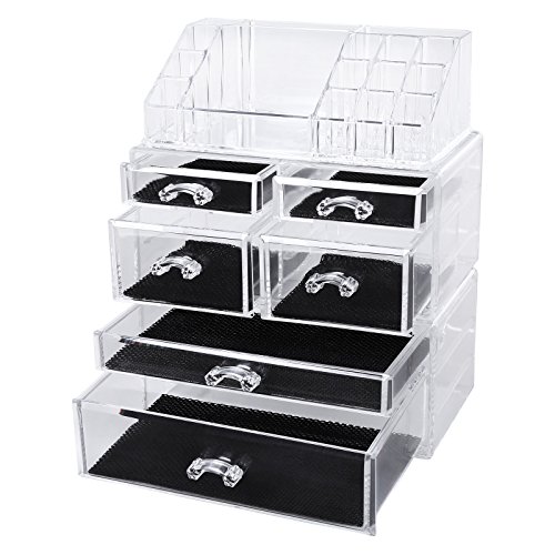 3 en 1 organiseur de maquillage boîte de rangem...