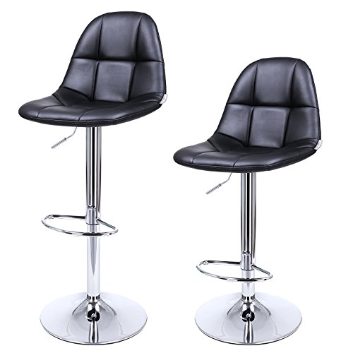 2 x tabourets de bar chaises hauteur réglable r...