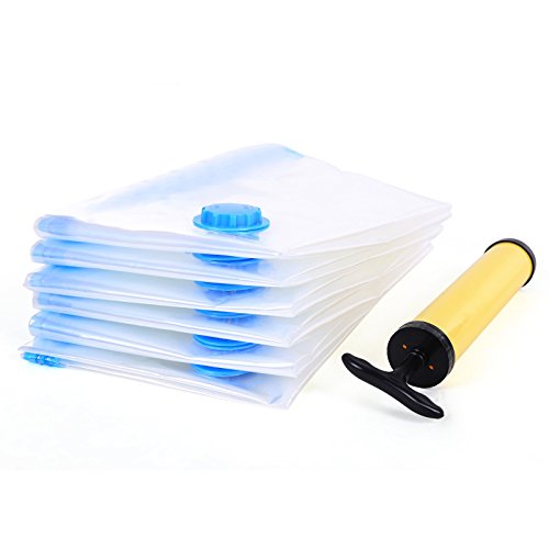 Lot de 6 sacs de rangement sous vide économiseu...