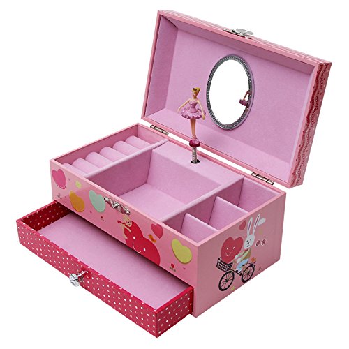 Boîte à bijoux musicale coffret de bijoux maqui...