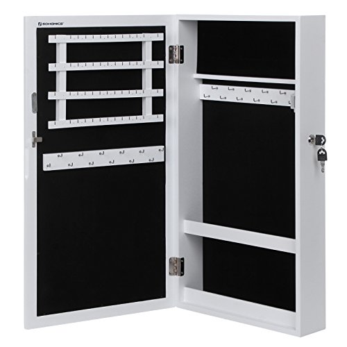 Armoire à bijoux armoire de rangement mural ave...