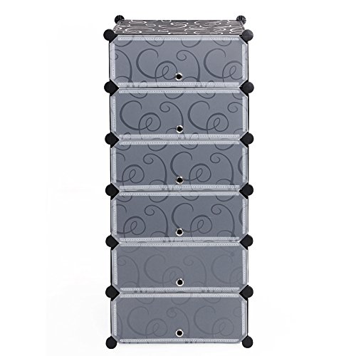 Armoire etagère à porte chaussures 6 couches fa...