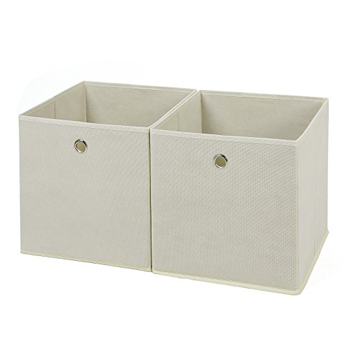 2x boîte de rangement pliable 30 x 30 x 30 cm beige rfb02m 6955880318919 Songmics 2x boîte de rangement pliable 30 x 30 x 30 cm beige rfb02m 6955880318919 Songmics