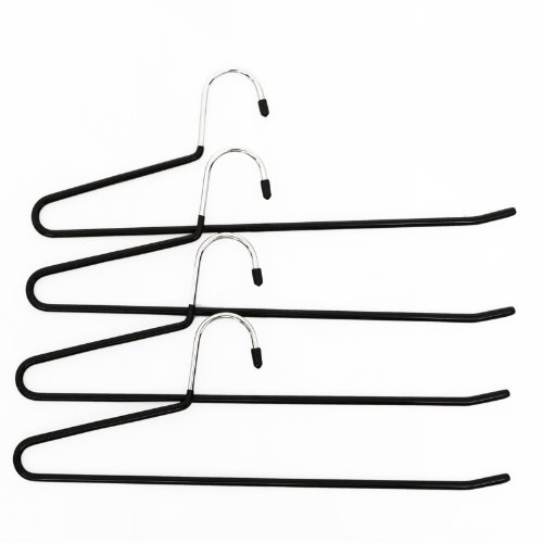 Songmics Lot de 20 cintres en métal noir caoutchouté antidérapant pour pantalons 38cm cri004-20 code EAN 6955880325122 