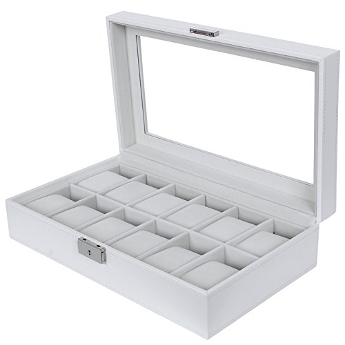 Présentoir/coffret/boîte à montre 12 montres Bl...