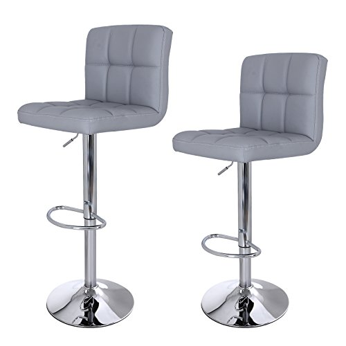 Lot de 2 tabourets de bar stool avec dossier ha...