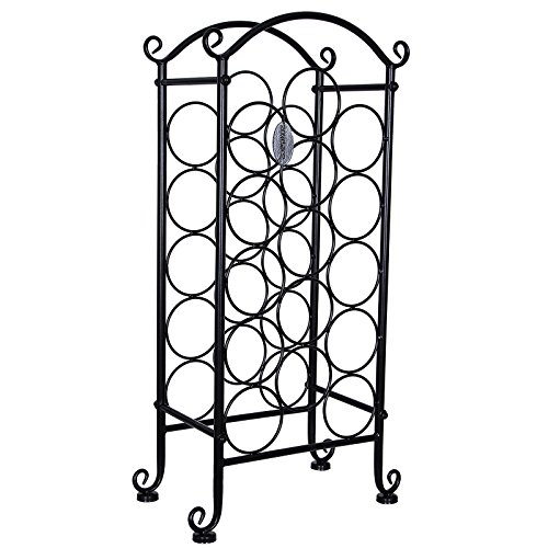 - casier à vin en fer pour 15 bouteilles étagèr...