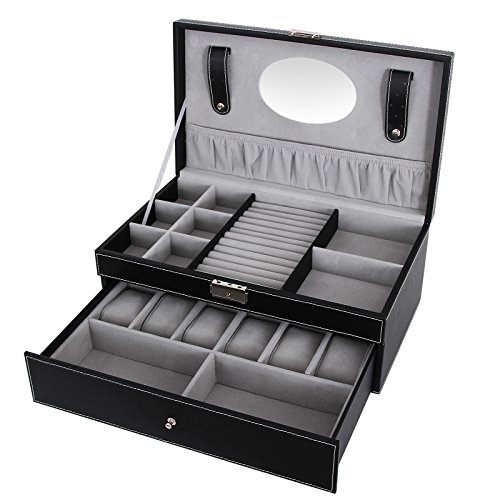 Présentoir coffret boîte à montre 6 montres jwb11b