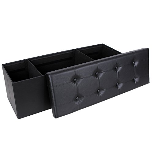 110 x 38 x 38 cm pouf pliable coffre de rangeme...