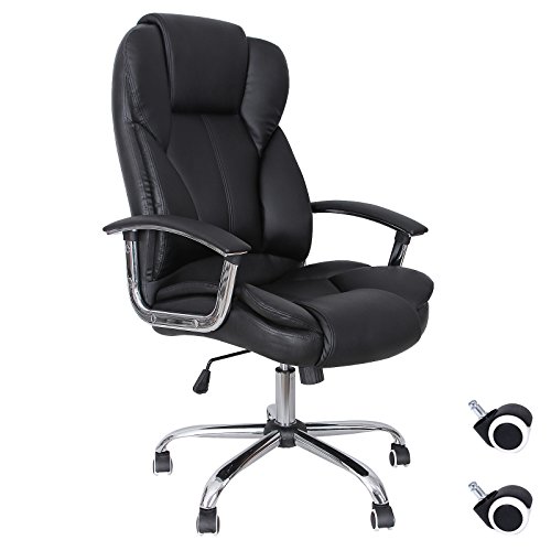 Noir chaise fauteuil de bureau chaise pour ordi...