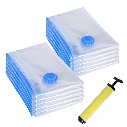 Lot de 10 sacs de rangement sous vide housse de...