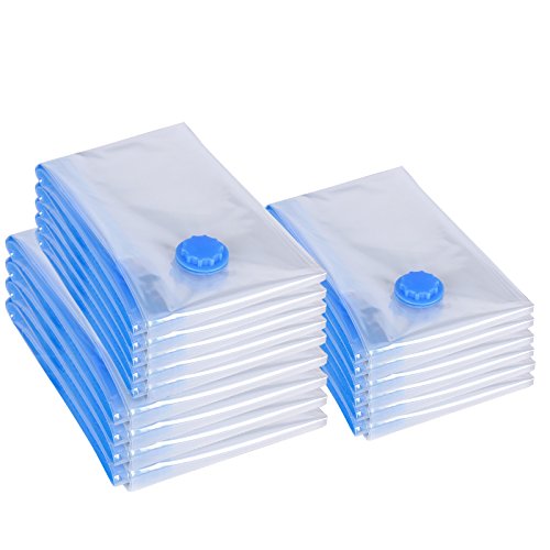 Lot de 15 sacs de rangement sous vide housse de...