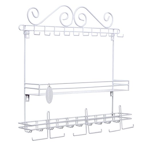 Blanc présentoir rangement de bijoux jds19w