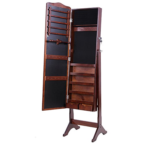 158 x 41 x 38 cm armoire à bijoux rangement ave...