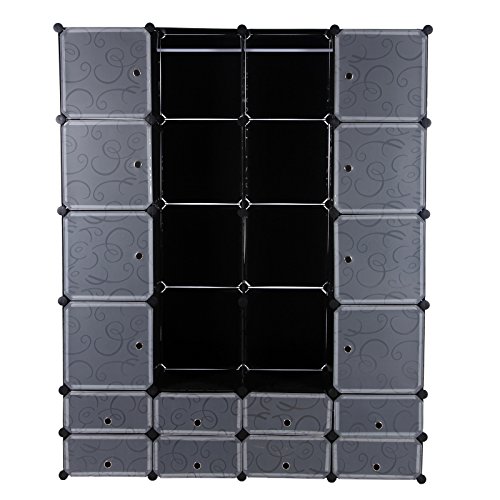 Armoire penderie cubes/étagère de rangement mod...