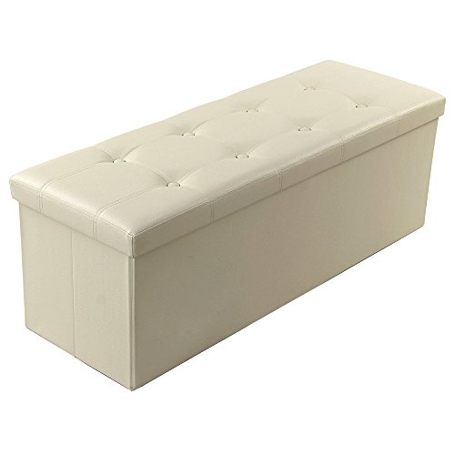 110 x 38 x 38 cm grand pouf coffre de rangement...