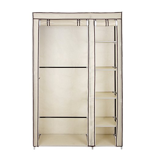 Songmics Armoire penderie rangement xl 110 x 45 x 175cm beige lsf007m code EAN 6955880349036 