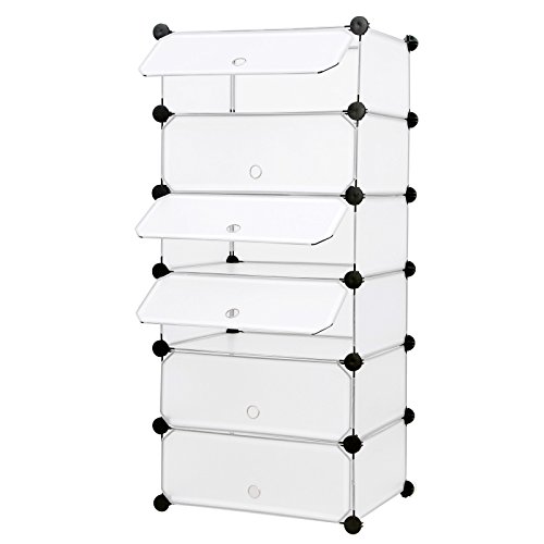 Armoire étagère à porte chaussures 6 couches fa...