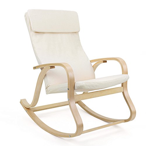 Lyy30m fauteuil à bascule en bois bouleau charg...