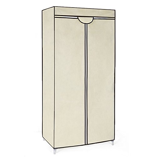 Armoire de rangement penderie beige 75 x 45 x 1...