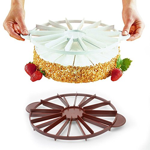 Pcs double diviseur à gâteau 10/12 parts(couleu...