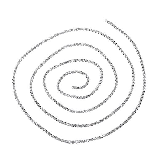 2 mètres chaine collier maille boule en acier i...